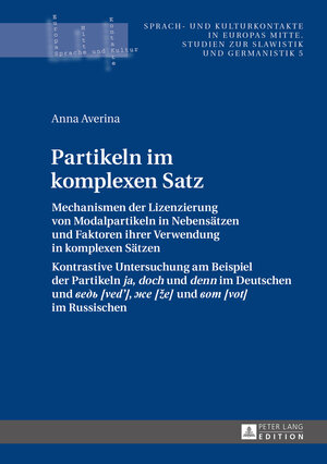 Buchcover Partikeln im komplexen Satz | Anna Averina | EAN 9783653057577 | ISBN 3-653-05757-4 | ISBN 978-3-653-05757-7