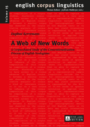 Buchcover A Web of New Words | Daphné Kerremans | EAN 9783653978803 | ISBN 3-653-97880-7 | ISBN 978-3-653-97880-3