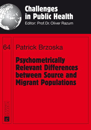 Buchcover Psychometrically Relevant Differences between Source and Migrant Populations | Patrick Brzoska | EAN 9783653994599 | ISBN 3-653-99459-4 | ISBN 978-3-653-99459-9