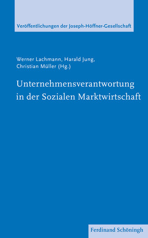 Buchcover Unternehmensverantwortung in der Sozialen Marktwirtschaft  | EAN 9783657728503 | ISBN 3-657-72850-3 | ISBN 978-3-657-72850-3
