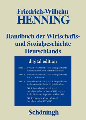 Buchcover Handbuch der Wirtschafts- und Sozialgeschichte Deutschlands Bd.1-3/II | Friedrich-Wilhelm Henning | EAN 9783657788071 | ISBN 3-657-78807-7 | ISBN 978-3-657-78807-1