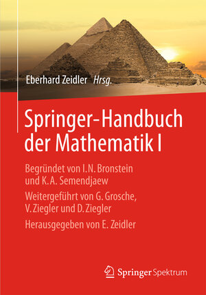 Buchcover Springer-Handbuch der Mathematik I  | EAN 9783658002848 | ISBN 3-658-00284-0 | ISBN 978-3-658-00284-8