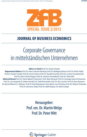 Buchcover Corporate Governance in mittelständischen Unternehmen  | EAN 9783658024291 | ISBN 3-658-02429-1 | ISBN 978-3-658-02429-1