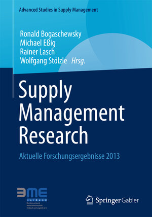Buchcover Supply Management Research  | EAN 9783658030612 | ISBN 3-658-03061-5 | ISBN 978-3-658-03061-2
