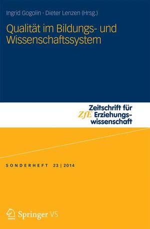 Buchcover Qualität im Bildungs- und Wissenschaftssystem  | EAN 9783658036485 | ISBN 3-658-03648-6 | ISBN 978-3-658-03648-5