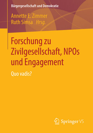 Buchcover Forschung zu Zivilgesellschaft, NPOs und Engagement  | EAN 9783658061760 | ISBN 3-658-06176-6 | ISBN 978-3-658-06176-0