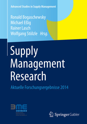 Buchcover Supply Management Research  | EAN 9783658062002 | ISBN 3-658-06200-2 | ISBN 978-3-658-06200-2