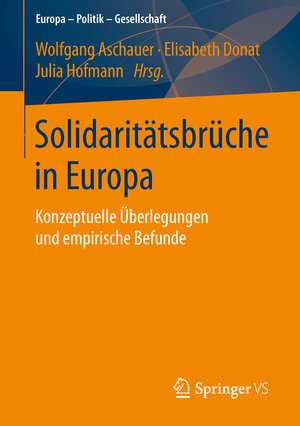 Buchcover Solidaritätsbrüche in Europa  | EAN 9783658064044 | ISBN 3-658-06404-8 | ISBN 978-3-658-06404-4