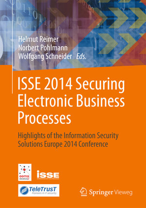 Buchcover ISSE 2014 Securing Electronic Business Processes  | EAN 9783658067083 | ISBN 3-658-06708-X | ISBN 978-3-658-06708-3