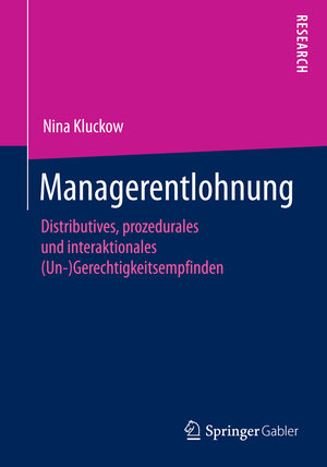 Buchcover Managerentlohnung | Nina Kluckow | EAN 9783658074302 | ISBN 3-658-07430-2 | ISBN 978-3-658-07430-2