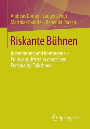 Buchcover Riskante Bühnen | Andreas Dörner | EAN 9783658075521 | ISBN 3-658-07552-X | ISBN 978-3-658-07552-1