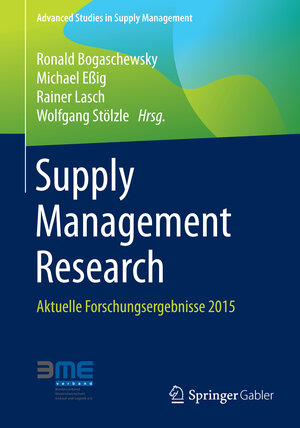 Buchcover Supply Management Research  | EAN 9783658088095 | ISBN 3-658-08809-5 | ISBN 978-3-658-08809-5