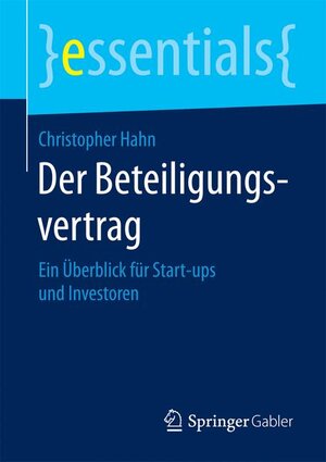 Buchcover Der Beteiligungsvertrag | Christopher Hahn | EAN 9783658089153 | ISBN 3-658-08915-6 | ISBN 978-3-658-08915-3
