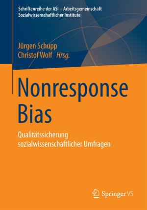 Buchcover Nonresponse Bias | EAN 9783658104580 | ISBN 3-658-10458-9 | ISBN 978-3-658-10458-0