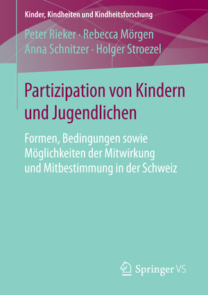 Buchcover Partizipation von Kindern und Jugendlichen | Peter Rieker | EAN 9783658109912 | ISBN 3-658-10991-2 | ISBN 978-3-658-10991-2