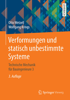 Buchcover Verformungen und statisch unbestimmte Systeme | Otto Wetzell | EAN 9783658114619 | ISBN 3-658-11461-4 | ISBN 978-3-658-11461-9