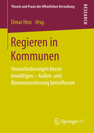 Buchcover Regieren in Kommunen  | EAN 9783658146092 | ISBN 3-658-14609-5 | ISBN 978-3-658-14609-2