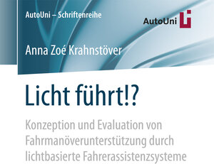 Buchcover Licht führt!? | Anna Zoé Krahnstöver | EAN 9783658171612 | ISBN 3-658-17161-8 | ISBN 978-3-658-17161-2