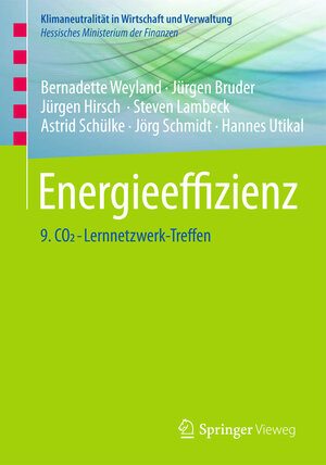 Buchcover Energieeffizienz | Bernadette Weyland | EAN 9783658172244 | ISBN 3-658-17224-X | ISBN 978-3-658-17224-4