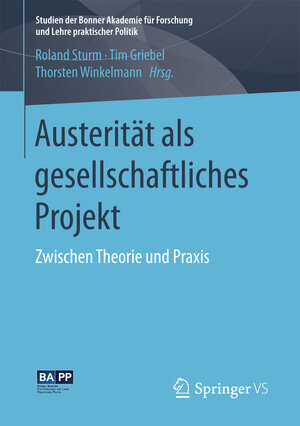 Buchcover Austerität als gesellschaftliches Projekt  | EAN 9783658174606 | ISBN 3-658-17460-9 | ISBN 978-3-658-17460-6