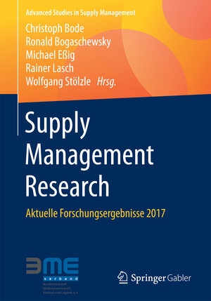 Buchcover Supply Management Research  | EAN 9783658186319 | ISBN 3-658-18631-3 | ISBN 978-3-658-18631-9