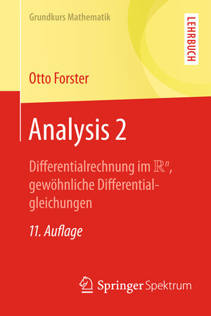 Buchcover Analysis 2 | Otto Forster | EAN 9783658194109 | ISBN 3-658-19410-3 | ISBN 978-3-658-19410-9