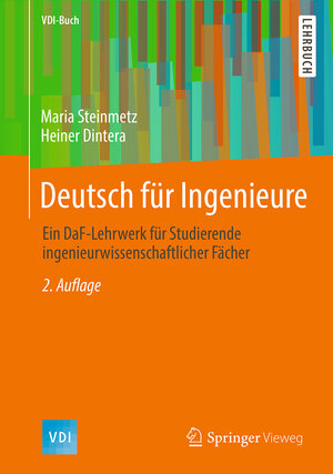 Buchcover Deutsch für Ingenieure | Maria Steinmetz | EAN 9783658197681 | ISBN 3-658-19768-4 | ISBN 978-3-658-19768-1