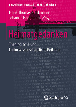 Buchcover Heimatgedanken  | EAN 9783658222529 | ISBN 3-658-22252-2 | ISBN 978-3-658-22252-9