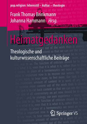 Buchcover Heimatgedanken  | EAN 9783658222536 | ISBN 3-658-22253-0 | ISBN 978-3-658-22253-6