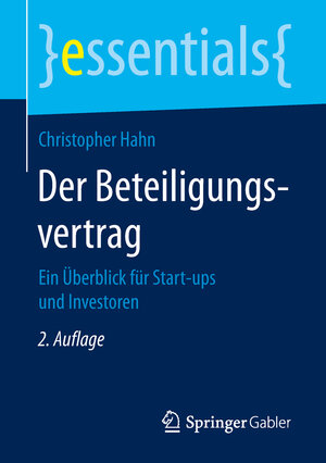 Buchcover Der Beteiligungsvertrag | Christopher Hahn | EAN 9783658254537 | ISBN 3-658-25453-X | ISBN 978-3-658-25453-7