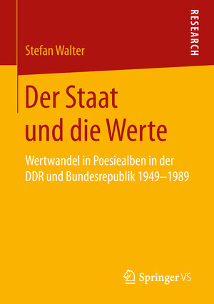 Buchcover Der Staat und die Werte | Stefan Walter | EAN 9783658257859 | ISBN 3-658-25785-7 | ISBN 978-3-658-25785-9