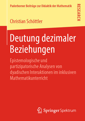 Buchcover Deutung dezimaler Beziehungen | Christian Schöttler | EAN 9783658267704 | ISBN 3-658-26770-4 | ISBN 978-3-658-26770-4