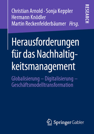 Buchcover Herausforderungen für das Nachhaltigkeitsmanagement  | EAN 9783658277284 | ISBN 3-658-27728-9 | ISBN 978-3-658-27728-4
