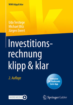 Buchcover Investitionsrechnung klipp & klar | Udo Terstege | EAN 9783658313067 | ISBN 3-658-31306-4 | ISBN 978-3-658-31306-7
