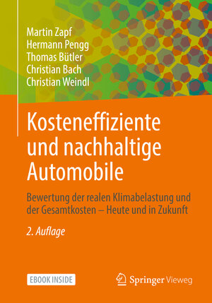 Buchcover Kosteneffiziente und nachhaltige Automobile | Martin Zapf | EAN 9783658332518 | ISBN 3-658-33251-4 | ISBN 978-3-658-33251-8