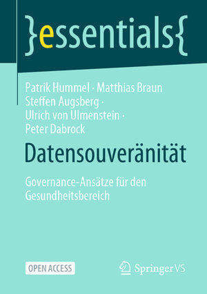 Buchcover Datensouveränität | Patrik Hummel | EAN 9783658337544 | ISBN 3-658-33754-0 | ISBN 978-3-658-33754-4