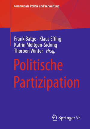 Buchcover Politische Partizipation  | EAN 9783658339852 | ISBN 3-658-33985-3 | ISBN 978-3-658-33985-2