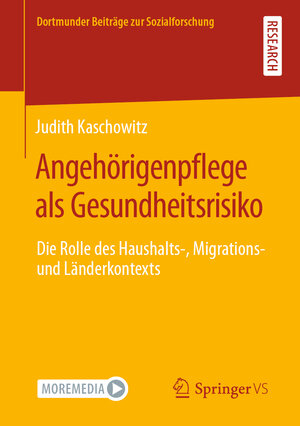 Buchcover Angehörigenpflege als Gesundheitsrisiko | Judith Kaschowitz | EAN 9783658340957 | ISBN 3-658-34095-9 | ISBN 978-3-658-34095-7
