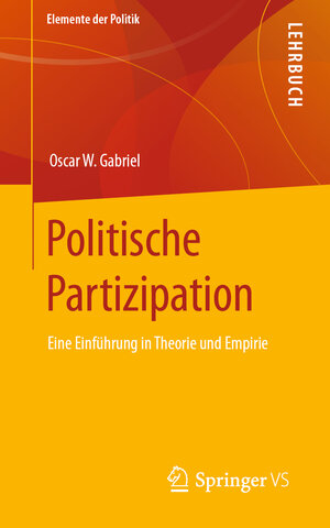Buchcover Politische Partizipation | Oscar W. Gabriel | EAN 9783658342579 | ISBN 3-658-34257-9 | ISBN 978-3-658-34257-9