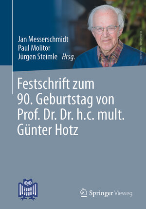 Buchcover Festschrift zum 90. Geburtstag von Prof. Dr. Dr. h.c. mult. Günter Hotz  | EAN 9783658378226 | ISBN 3-658-37822-0 | ISBN 978-3-658-37822-6