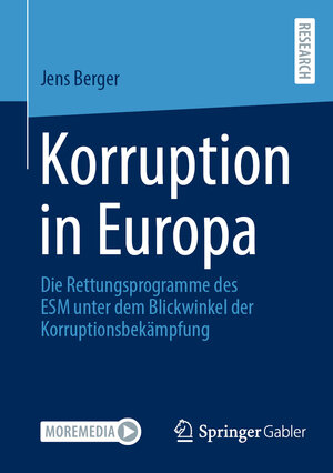 Buchcover Korruption in Europa | Jens Berger | EAN 9783658378806 | ISBN 3-658-37880-8 | ISBN 978-3-658-37880-6