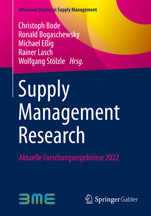 Buchcover Supply Management Research  | EAN 9783658383497 | ISBN 3-658-38349-6 | ISBN 978-3-658-38349-7