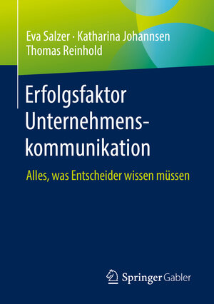 Buchcover Erfolgsfaktor Unternehmenskommunikation | Eva Salzer | EAN 9783658385743 | ISBN 3-658-38574-X | ISBN 978-3-658-38574-3