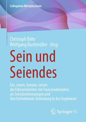 Buchcover Sein und Seiendes  | EAN 9783658391195 | ISBN 3-658-39119-7 | ISBN 978-3-658-39119-5