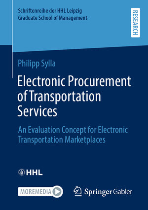 Buchcover Electronic Procurement of Transportation Services | Philipp Sylla | EAN 9783658404024 | ISBN 3-658-40402-7 | ISBN 978-3-658-40402-4