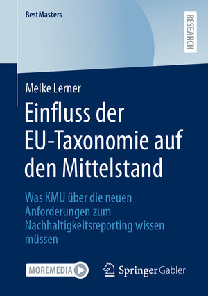 Buchcover Einfluss der EU-Taxonomie auf den Mittelstand | Meike Lerner | EAN 9783658420796 | ISBN 3-658-42079-0 | ISBN 978-3-658-42079-6