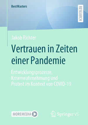 Buchcover Vertrauen in Zeiten einer Pandemie | Jakob Richter | EAN 9783658440145 | ISBN 3-658-44014-7 | ISBN 978-3-658-44014-5