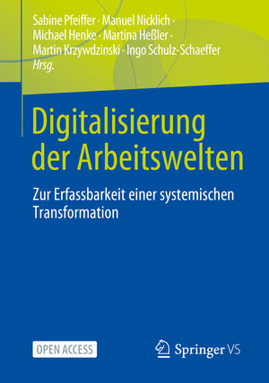 Buchcover Digitalisierung der Arbeitswelten  | EAN 9783658444587 | ISBN 3-658-44458-4 | ISBN 978-3-658-44458-7