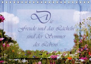 Buchcover Die Freude und das Lächeln sind der Sommer des Lebens. (Tischkalender 2014 DIN A5 quer) | Heike Hultsch | EAN 9783660294682 | ISBN 3-660-29468-3 | ISBN 978-3-660-29468-2