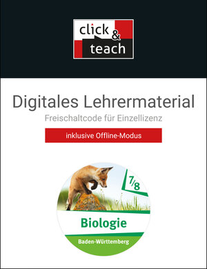 Buchcover Biologie – Baden-Württemberg / Biologie BW click & teach 7/8 Box | Alena Greßler | EAN 9783661030258 | ISBN 3-661-03025-6 | ISBN 978-3-661-03025-8